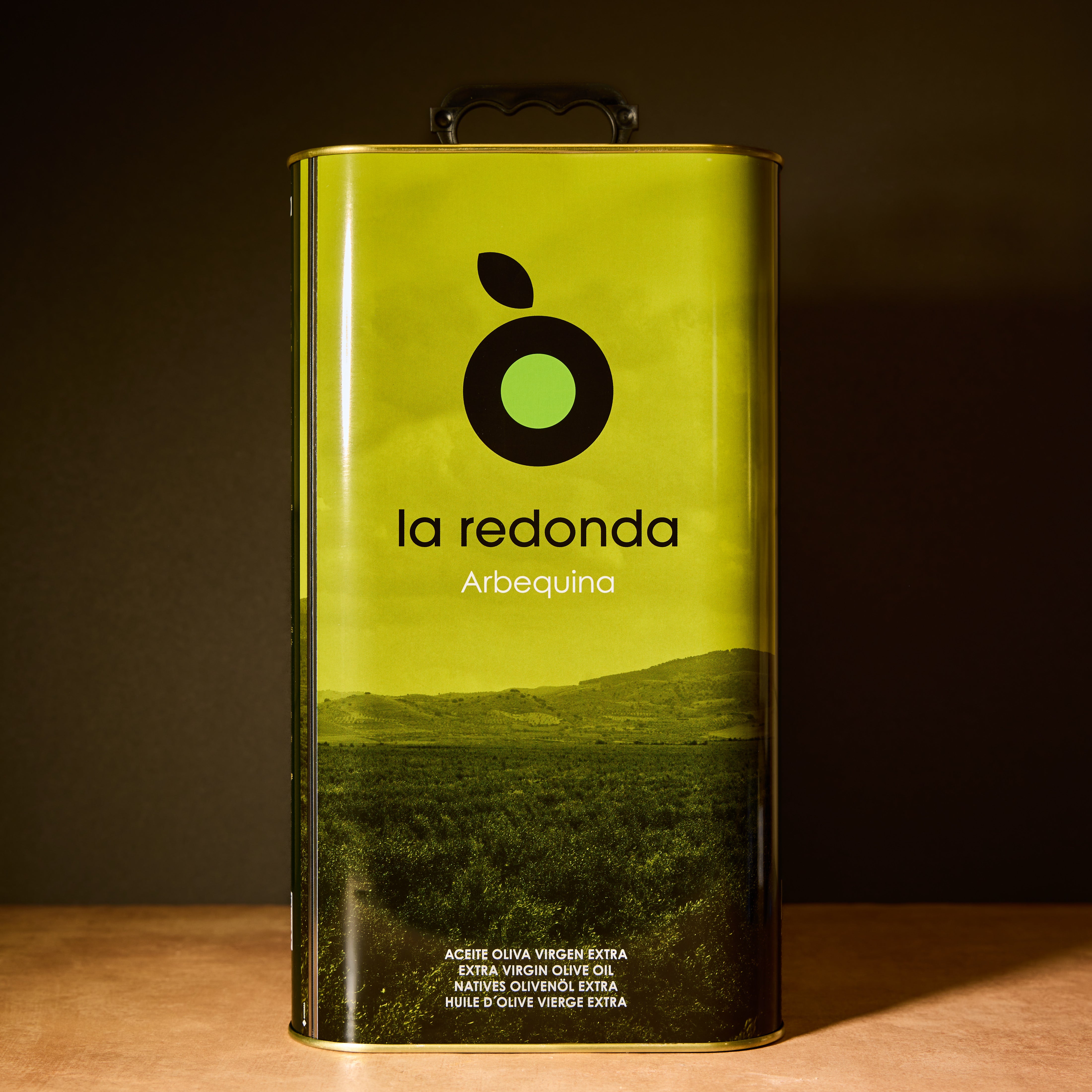 La Redonda Arbequina extra virgin olive oil, 4 litre tin